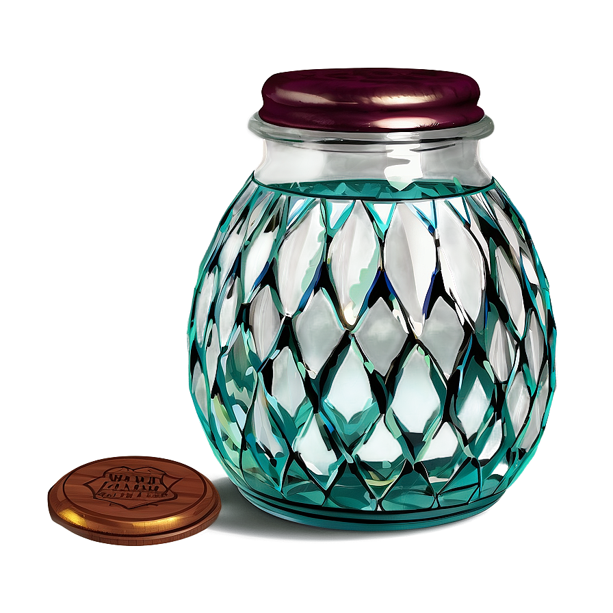 Vintage Glass Jar Design Png Qax89 PNG Image