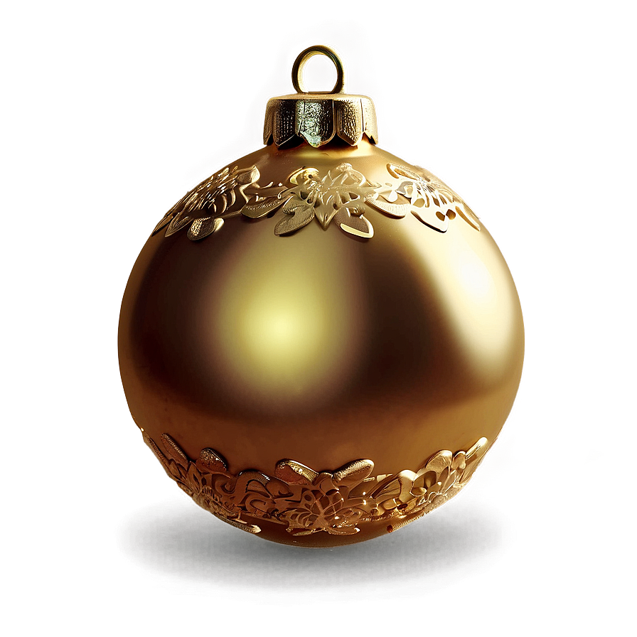 Vintage Gold Christmas Sphere Png Tkk PNG Image