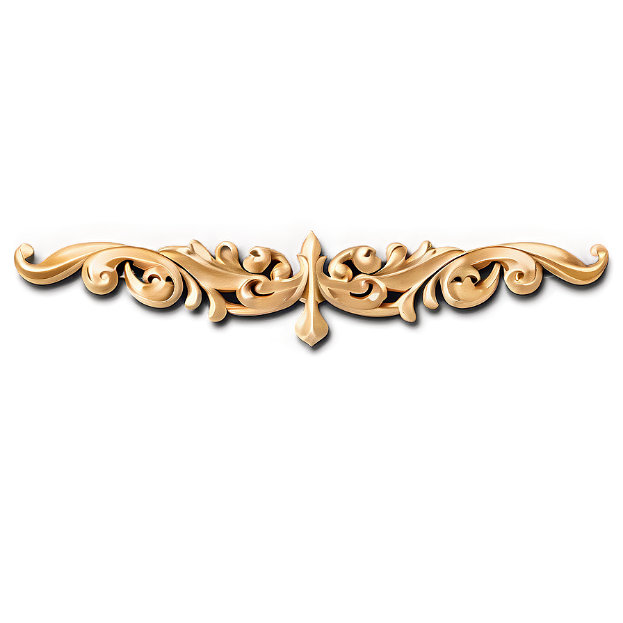 Vintage Gold Trim Detail Png 28 PNG Image