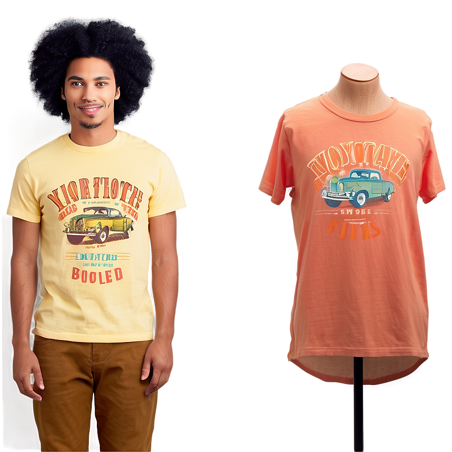 Vintage Graphic Tee Png 14 PNG Image