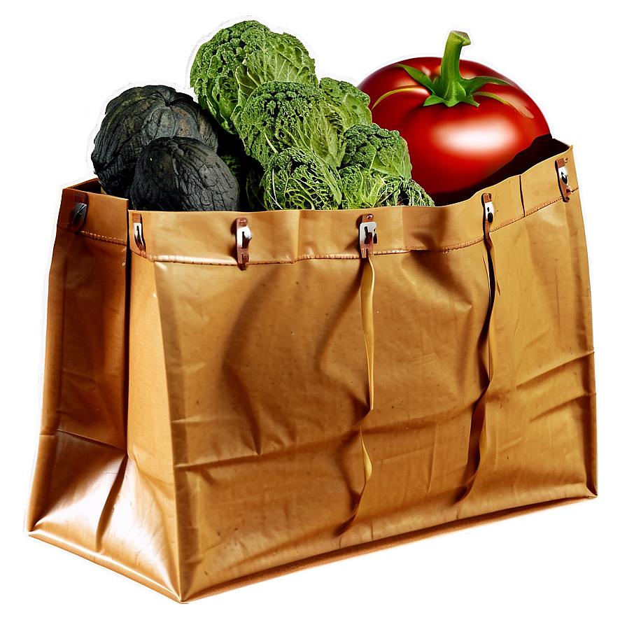 Vintage Grocery Bag Png Bdb96 PNG Image