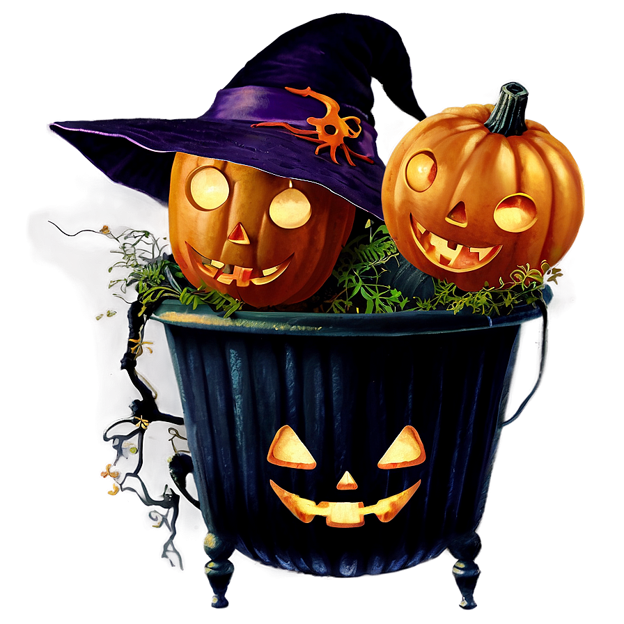 Vintage Halloween Decor Png 06212024 PNG Image