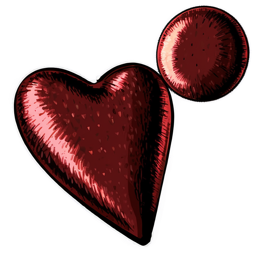 Vintage Heart Sketch Png 05252024 PNG Image