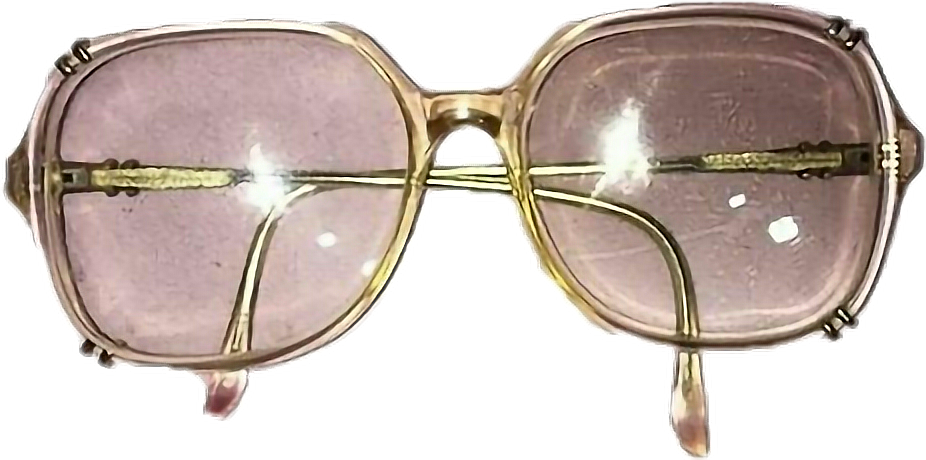 Vintage Hippie Sunglasses PNG Image