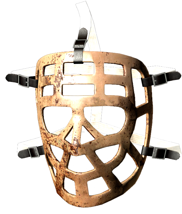 Vintage Hockey Goalie Mask PNG Image