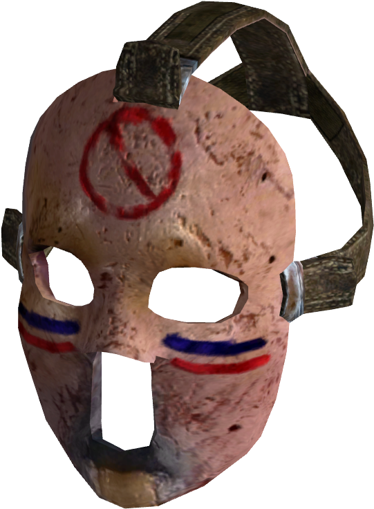 Vintage Hockey Goalie Mask PNG Image