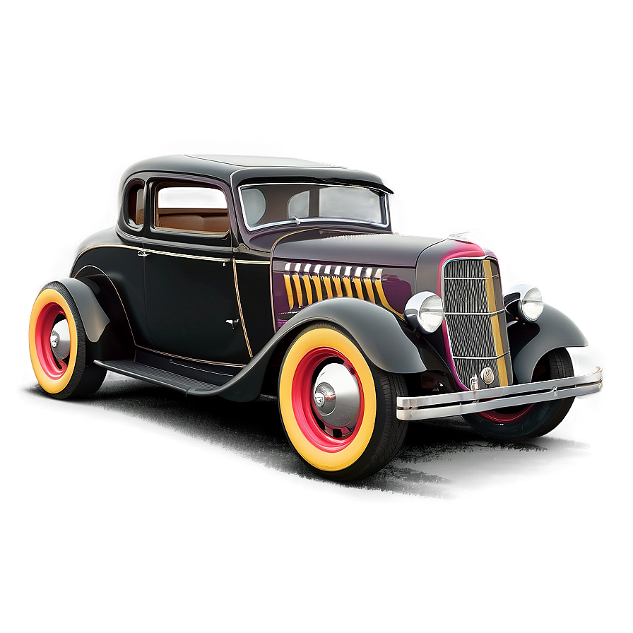 Vintage Hot Rod Design Png 06252024 PNG Image