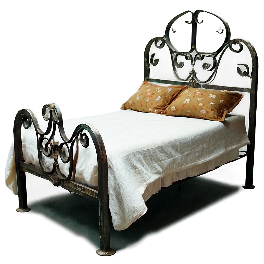 Vintage Iron Bed Png 05042024 PNG Image