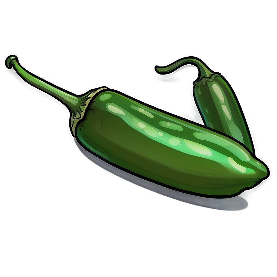 Vintage Jalapeno Illustration Png Bba PNG Image