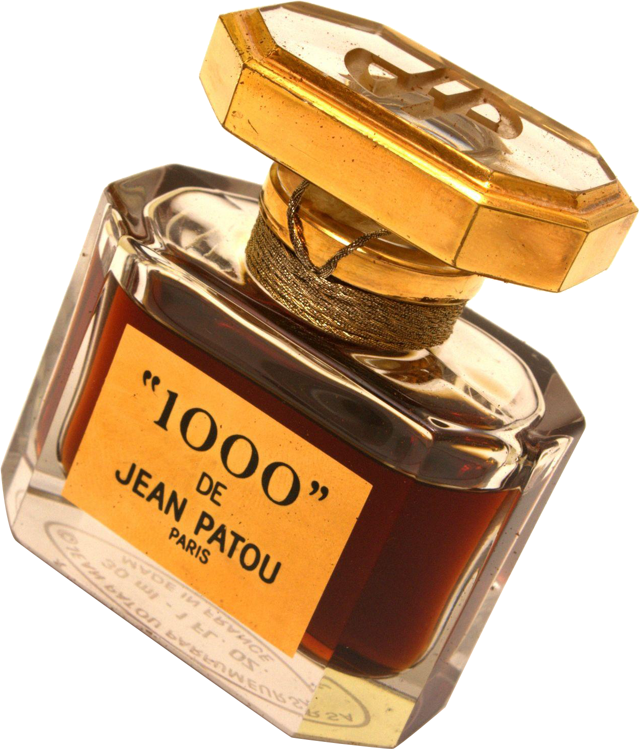 Vintage Jean Patou1000 Perfume Bottle PNG Image