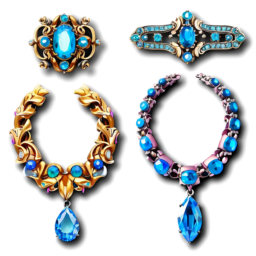 Vintage Jewelry Treasures Png 06112024 PNG Image