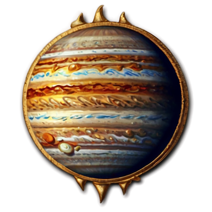 Vintage Jupiter Drawing Png Igd93 PNG Image