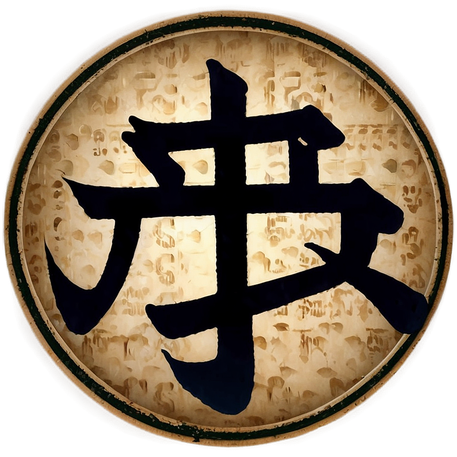 Vintage Kanji Graphic Png Hti PNG Image