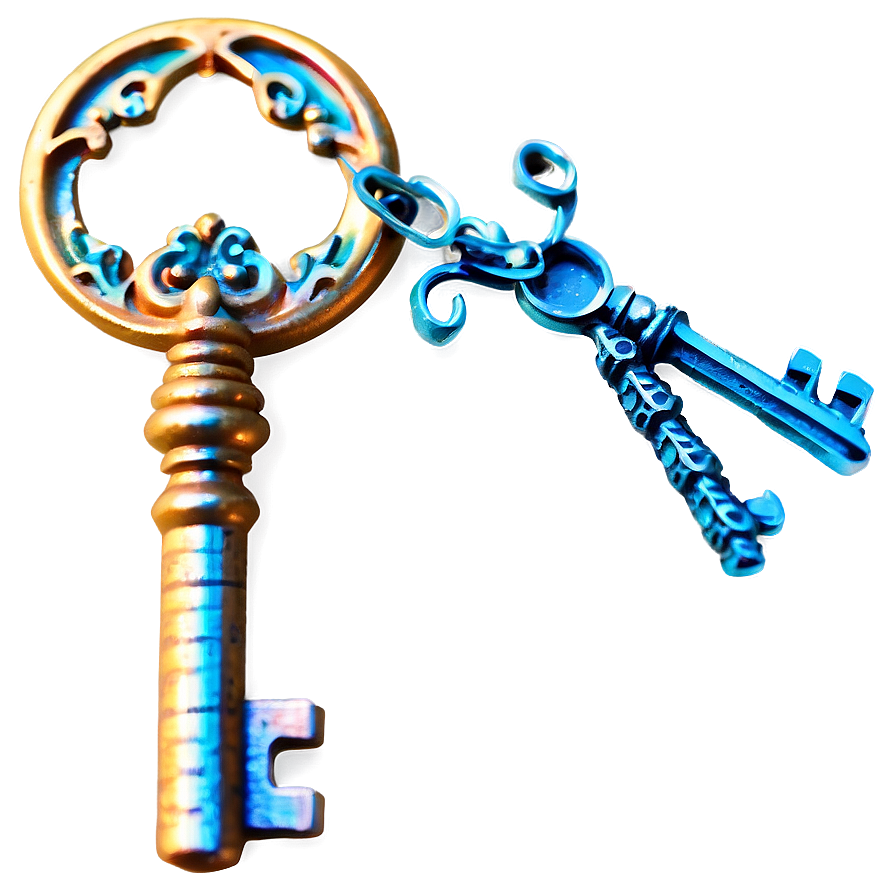 Vintage Key Png Qbm PNG Image