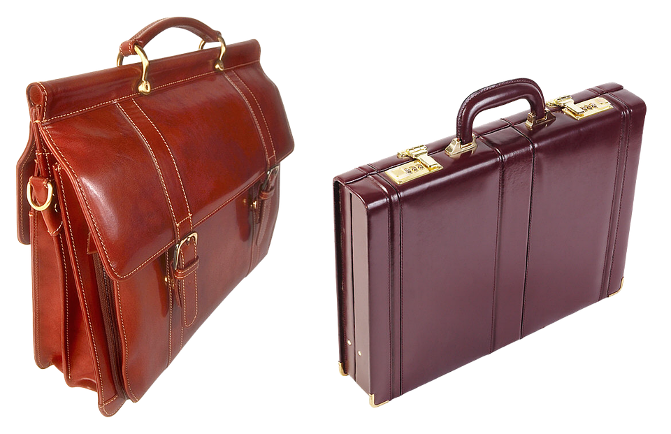 Vintage Leather Briefcases PNG Image