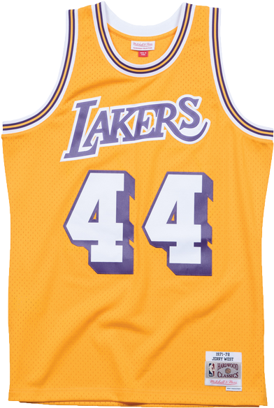 Vintage Los Angeles Lakers Jersey Number44 PNG Image