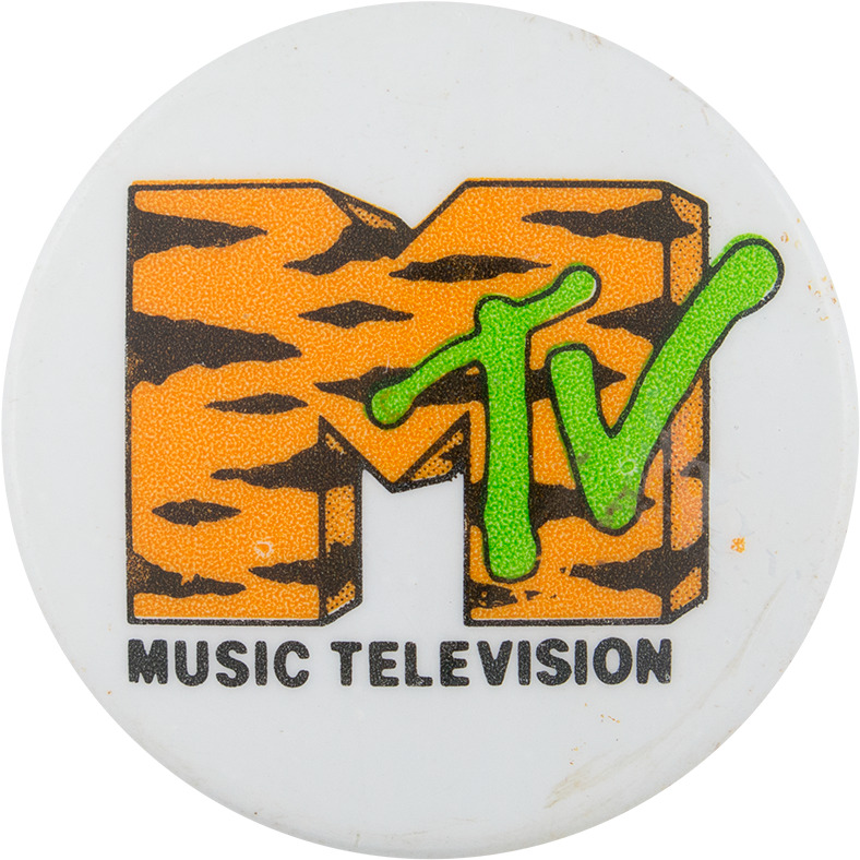 Vintage M T V Logo Sticker PNG Image