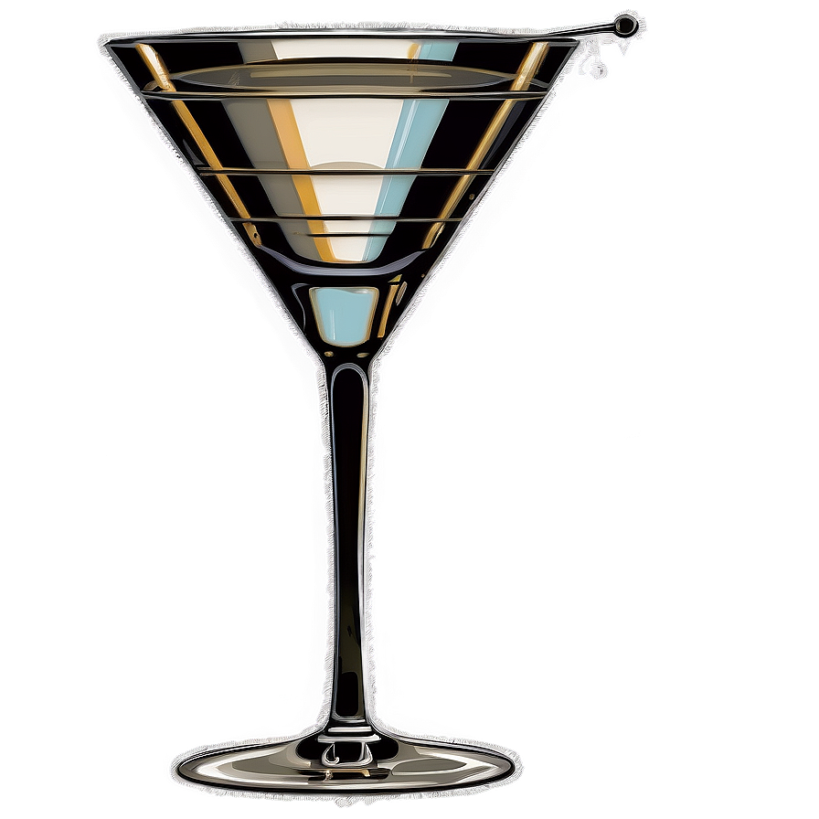 Vintage Martini Poster Png 27 PNG Image