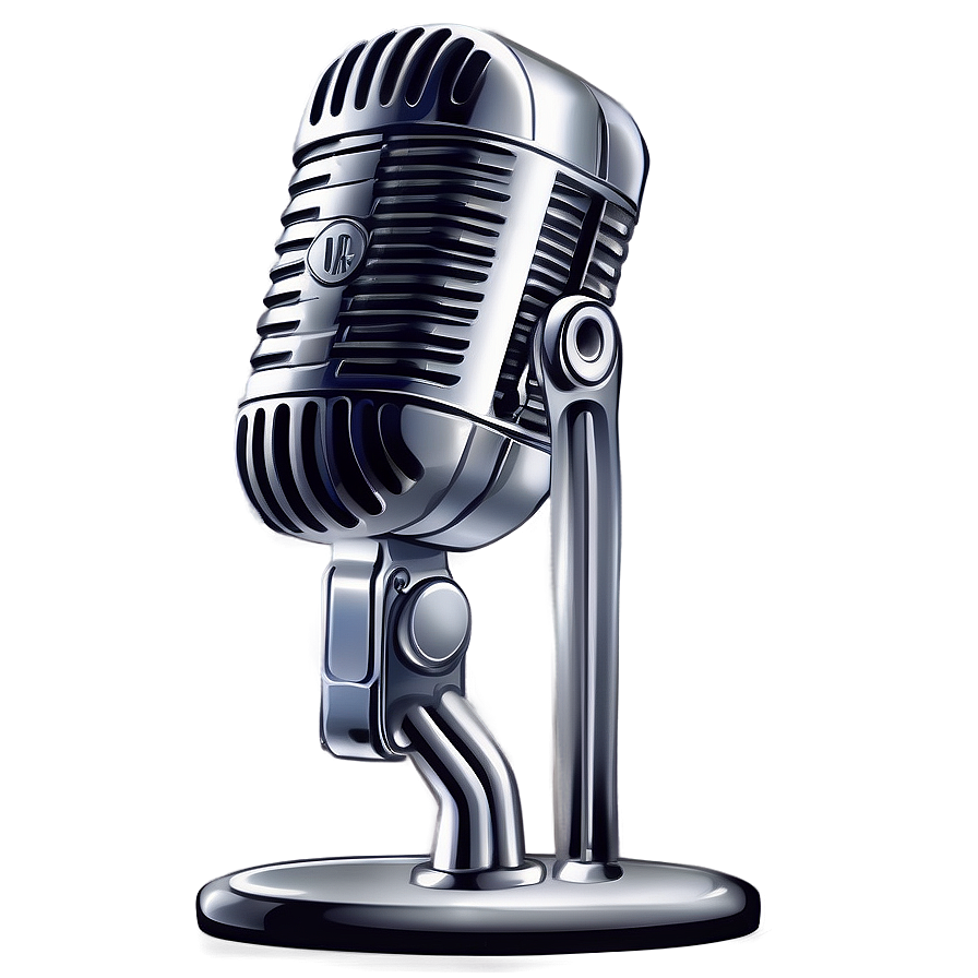 Vintage Microphone On Stand Png 73 PNG Image