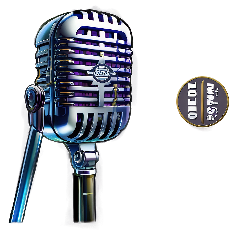 Vintage Microphone Png 06112024 PNG Image