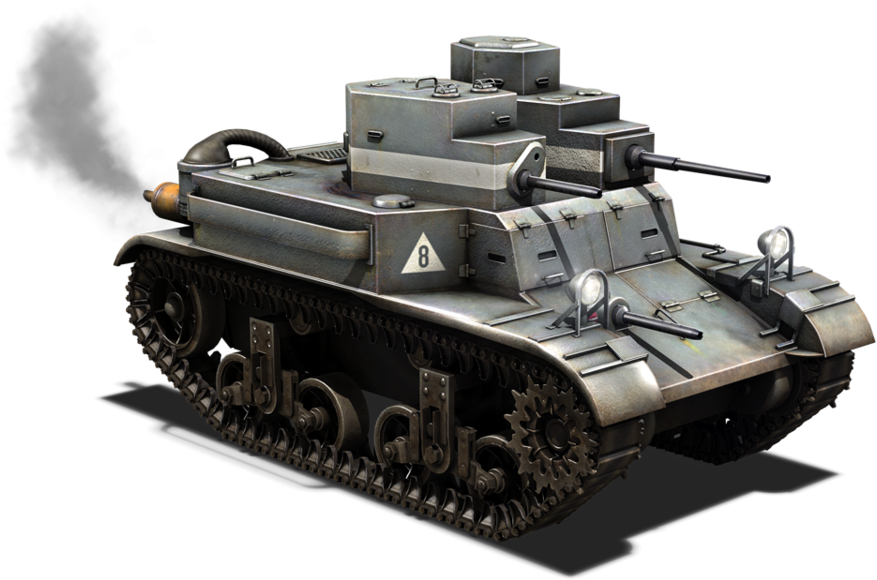 Vintage Military Tank PNG Image