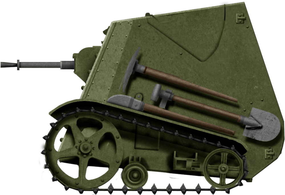 Vintage_ Military_ Tank_ Profile_ View PNG Image