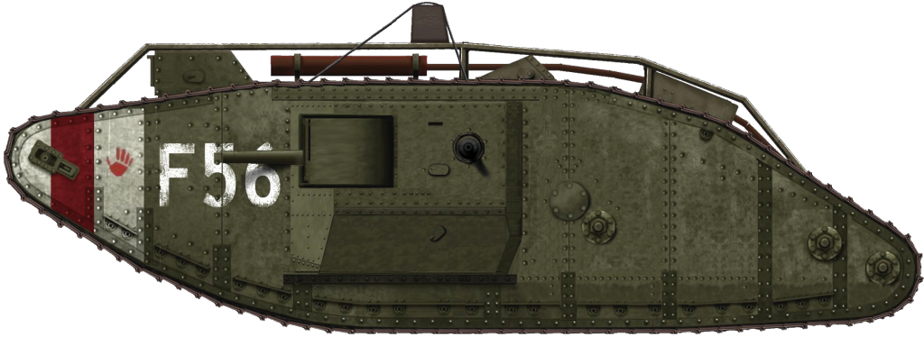 Vintage Military Tank Side View PNG Image