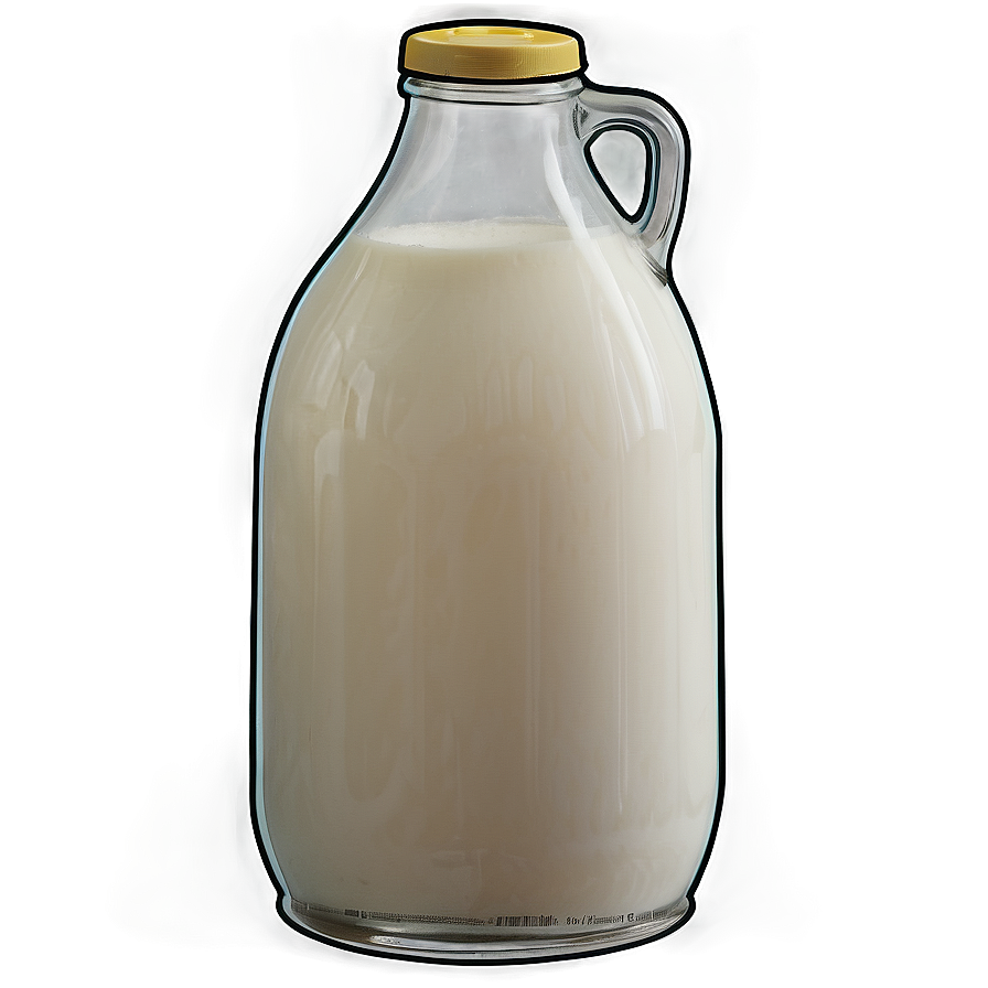 Vintage Milk Gallon Drawing Png Jar30 PNG Image