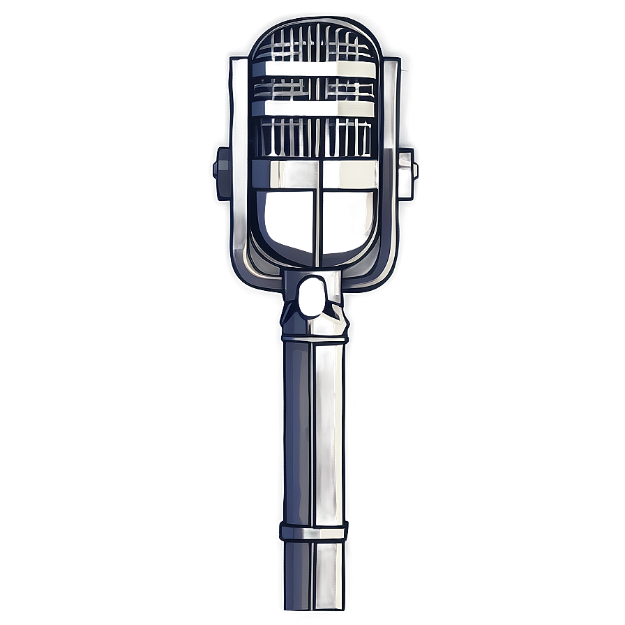 Vintage Mono Microphone Png Lmx32 PNG Image