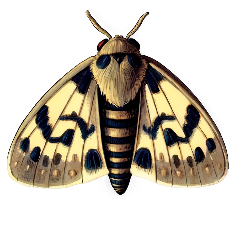 Vintage Moth Illustration Png 81 PNG Image