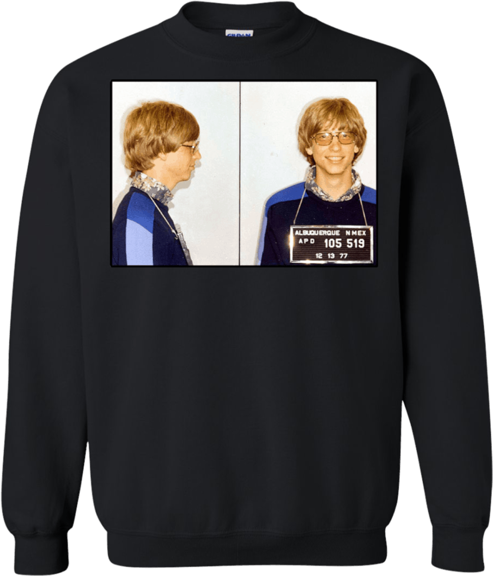 Vintage Mugshot Sweatshirt PNG Image