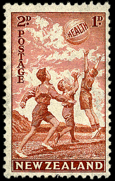 Vintage New Zealand Health Stamp PNG Image