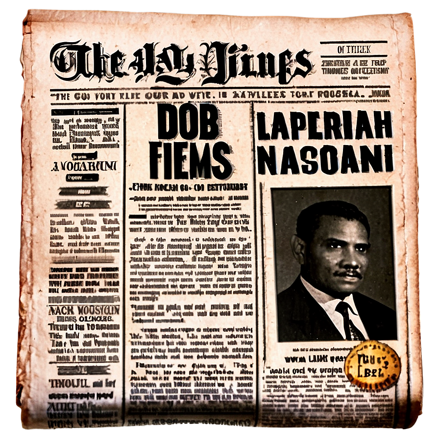 Vintage Newspaper Png 54 PNG Image