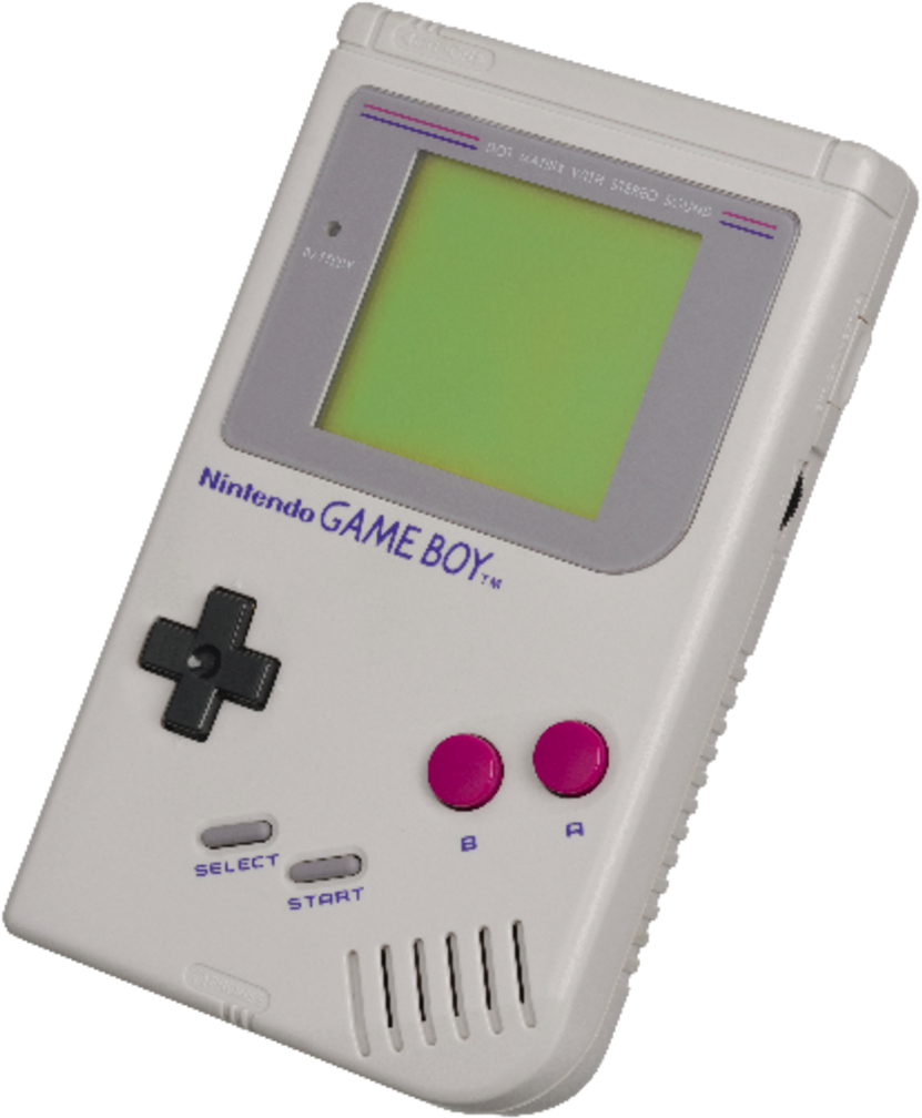 Vintage Nintendo Game Boy Image PNG Image