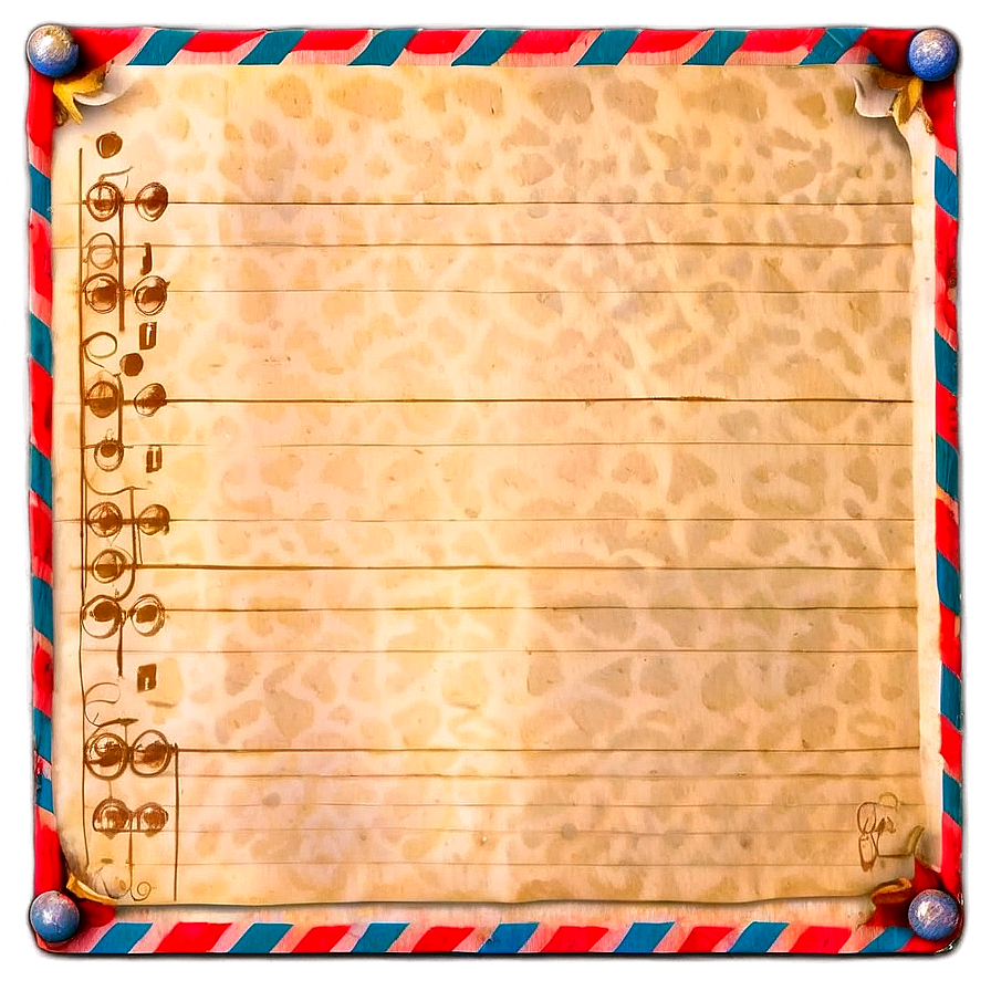 Vintage Note Paper Png 79 PNG Image