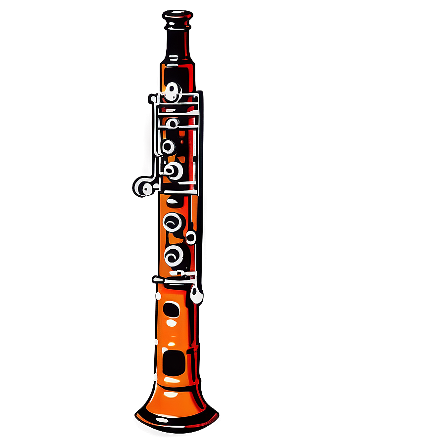 Vintage Oboe Illustration Png Xkm PNG Image