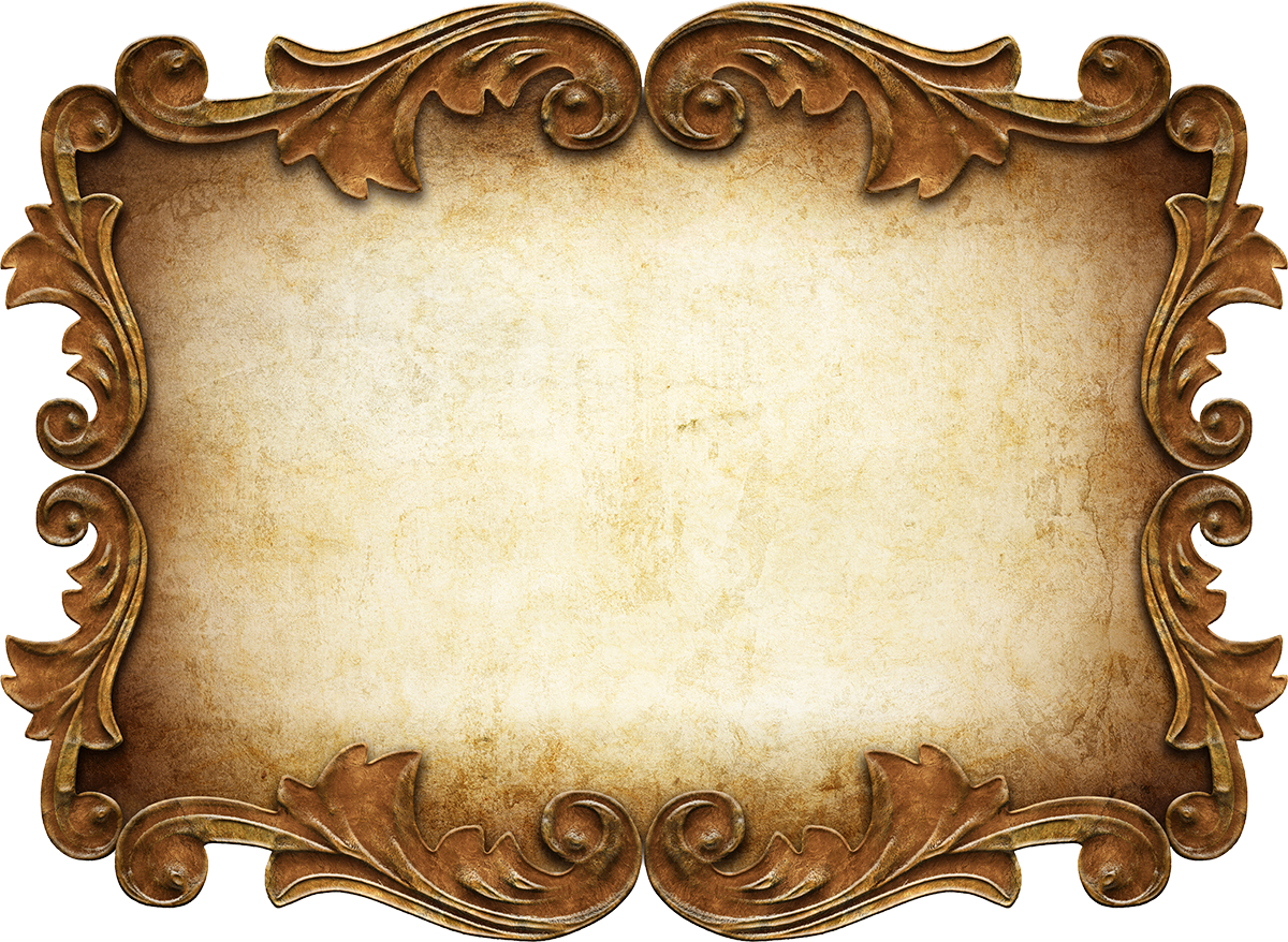 Vintage Ornate Frame Background PNG Image