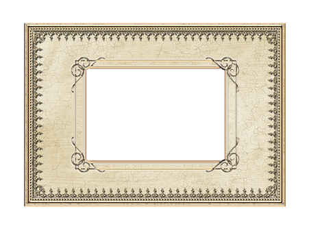 Vintage Ornate Frame Design PNG Image