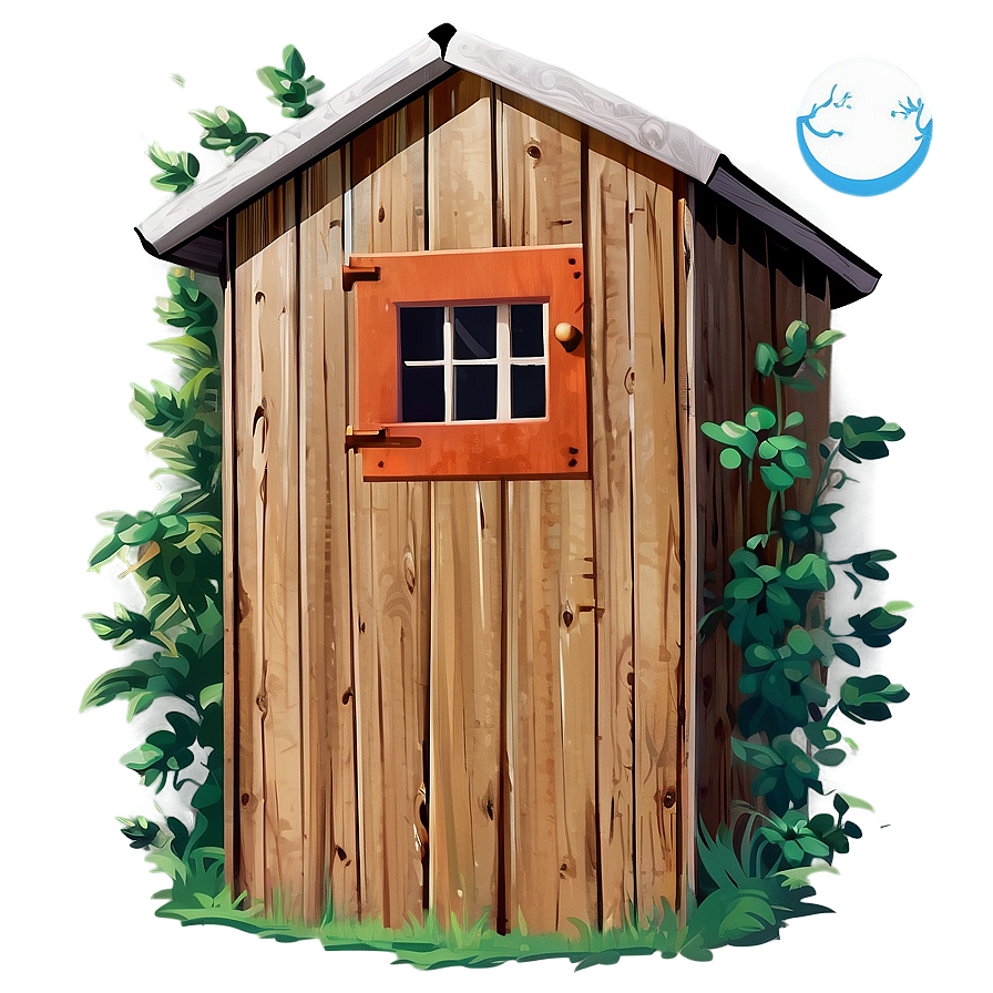 Vintage Outhouse Illustration Png 92 PNG Image