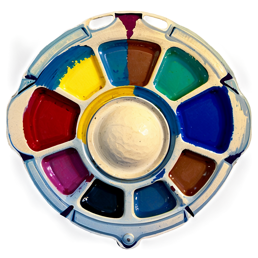 Vintage Paint Palette Png Xvh33 PNG Image