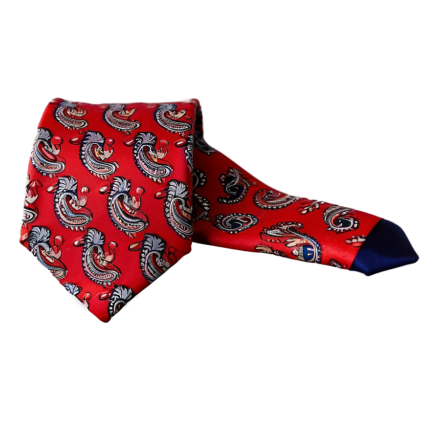 Vintage Paisley Tie Png Veh68 PNG Image