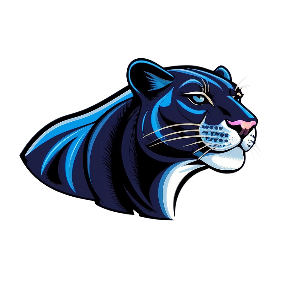 Vintage Panthers Illustration Png 06202024 PNG Image