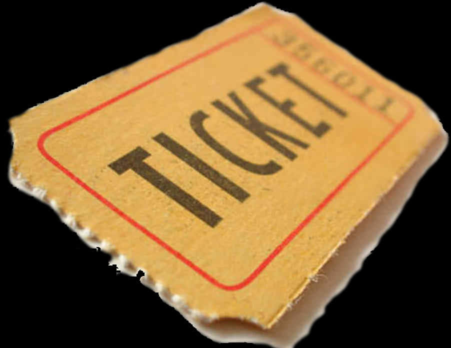 Vintage Paper Ticket PNG Image