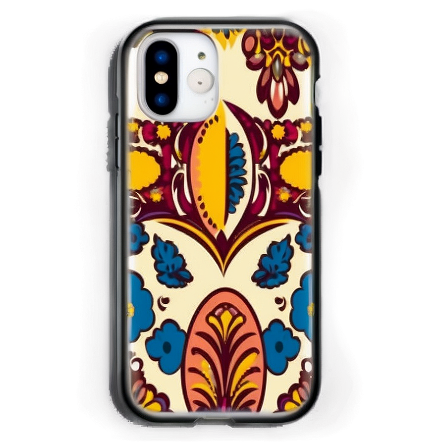 Vintage Pattern Iphone Case Png Val40 PNG Image