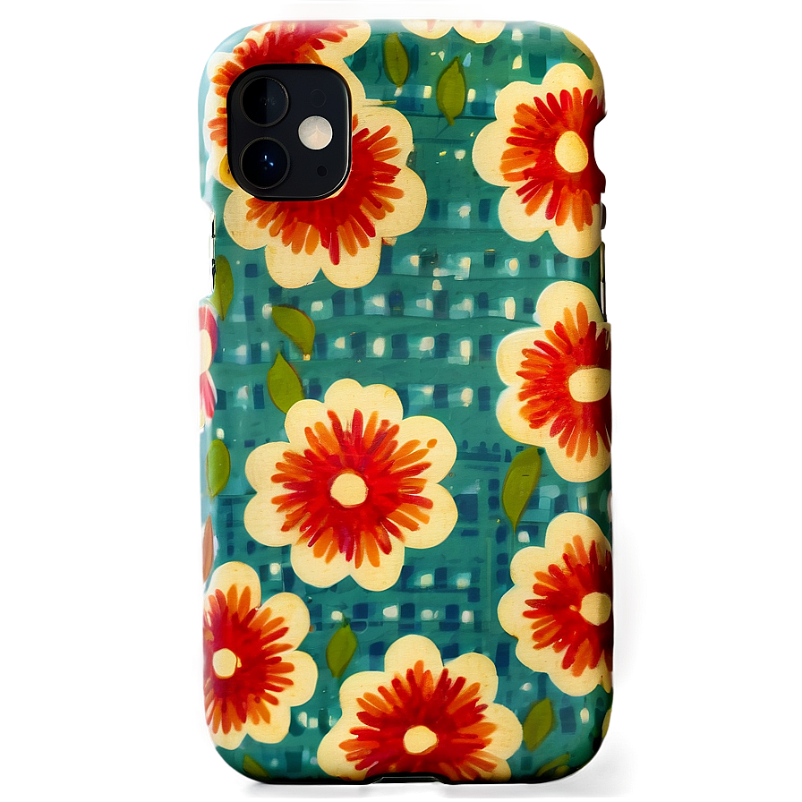 Vintage Pattern Iphone Case Png Vjm46 PNG Image