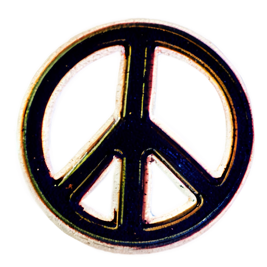 Vintage Peace Sign Png Dcp PNG Image