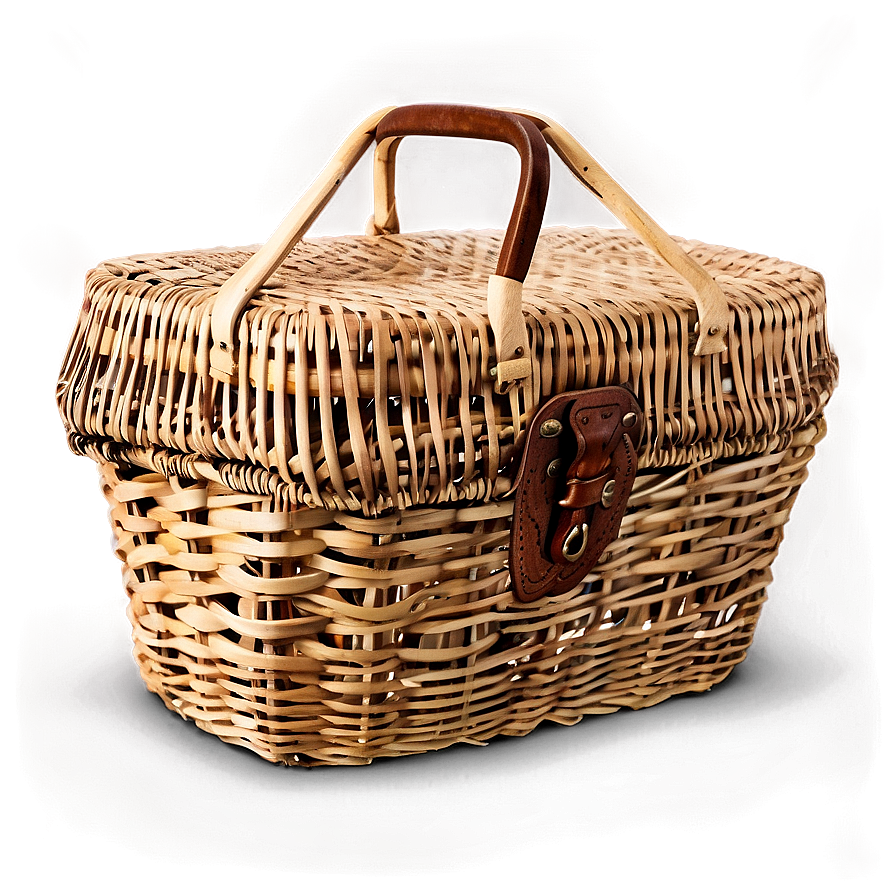 Vintage Picnic Basket Png 06122024 PNG Image