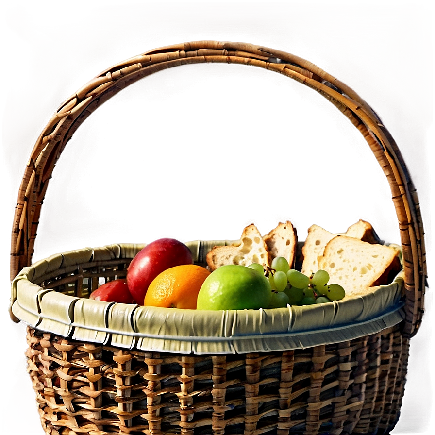 Vintage Picnic Basket Png Ahj41 PNG Image