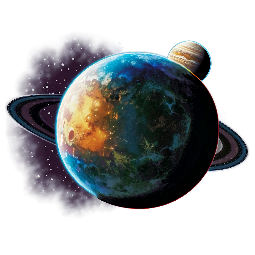 Vintage Planets Png Wps38 PNG Image