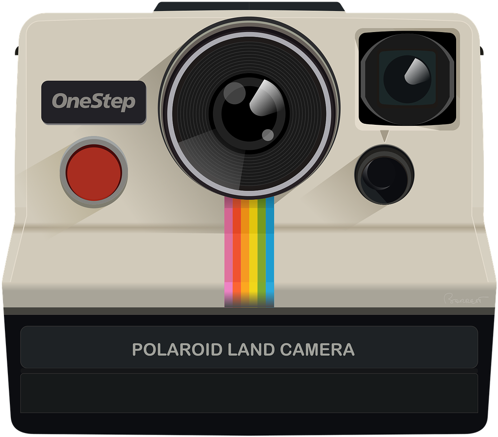 Vintage Polaroid One Step Land Camera PNG Image